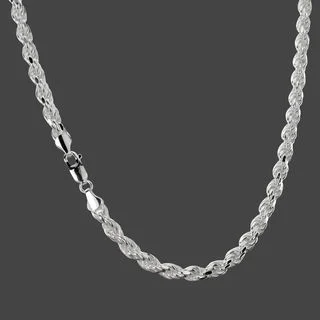 Men's Diamond Cut Rope Chain